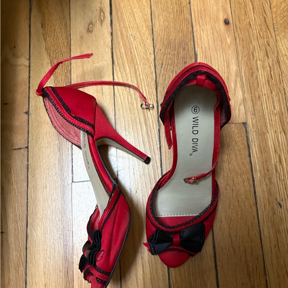 Wild Diva Red Women's Heels